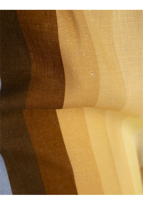 Pantaloni Nila In Lino Stampato AMOTEA | NILA-LINENDUSTY LIGHT BLUE/FADED YELLOW